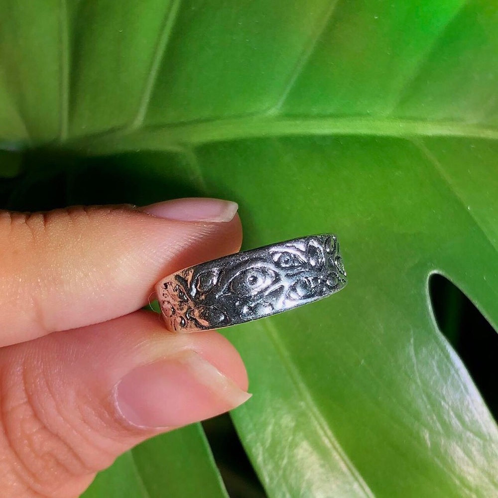 925 eyes men ring jewelry